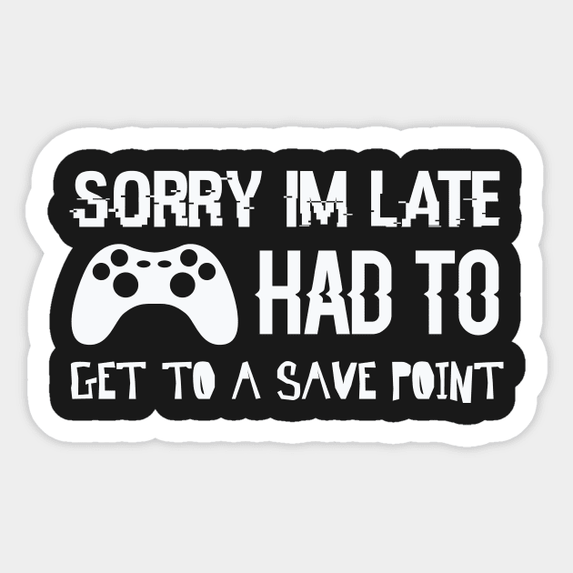 Sorry I’m Late Sticker by nobletory